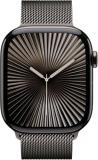 Apple Watch Series 10 [GPS + Cellular, 46mm] - Slate Titanium Case with Slate Milanese Loop, M/L, M/L (Renewed)