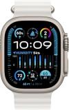 Apple Watch Ultra 2 [GPS + Cellular, 49mm] - Titanium Case With White Ocean Band, One Size (Renewed Premium)