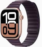 Apple Watch Series 10 [GPS + Cellular, 42mm] - Rose Gold Aluminum Case with Blackberry Magnetic Link, M/L (Renewed)