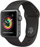 Apple Watch Series 3 [GPS 38mm] Smart Watch w/Space Gray Aluminum Case & Black Sport Band. Fitness & Activity Tracker, Heart Rate Monitor, Retina Display, Water Resistant