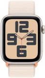 Apple Watch SE (2nd Gen) [GPS, 44mm] - Starlight Aluminum Case with Starlight Sport Loop, One Size (Renewed Premium)
