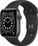 Apple Watch Series 6 (GPS, 40mm) - Space Gray Aluminum Case with Black Sport Ban...
