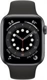 Apple Watch Series 6 (GPS, 40mm) - Space Gray Aluminum Case with Black Sport Band (Renewed Premium)
