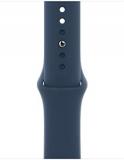 Apple Watch SE (GPS + Cellular, 40mm) - Silver Aluminum Case with Abyss Blue Sport Band (Renewed)