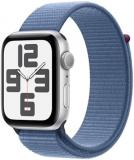 Apple Watch SE (2nd Gen) [GPS, 44mm] - Silver Aluminum Case with Winter Blue Spo...