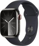 Apple Watch Series 9 [GPS + Cellular, 41mm] - Graphite Stainless Steel Case with...