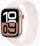 Apple Watch Series 10 [GPS, 46mm] - Rose Gold Aluminum Case with Light Blush Sol...