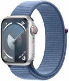 Apple Watch Series 9 [GPS + Cellular, 41mm] - Silver Aluminum Case with Winter B...