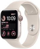 Apple Watch SE (2nd Gen) [GPS + Cellular, 44mm] - Starlight Aluminum Case with Starlight Sport Band, S/M (Renewed Premium)
