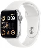 Apple Watch SE (2nd Gen) [GPS, 40mm] - Silver Aluminum Case with White Sport Ban...