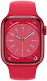Apple Watch Series 8 [GPS + Cellular 41mm] Smart Watch w/Product RED Aluminum Case w/ (Product) RED Sport Band-S/M. Fitness Tracker, Blood Oxygen & ECG Apps, Always-On Retina Display, Water Resistant