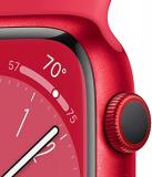 Apple Watch Series 8 [GPS + Cellular 41mm] Smart Watch w/Product RED Aluminum Case w/ (Product) RED Sport Band-S/M. Fitness Tracker, Blood Oxygen & ECG Apps, Always-On Retina Display, Water Resistant