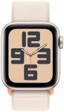 Apple Watch SE (2nd Gen) [GPS + Cellular, 44mm] - Starlight Aluminum Case with Starlight Sport Loop, One Size (Renewed)