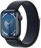 Apple Watch Series 9 [GPS + Cellular, 41mm] - Midnight Aluminum Case with Midnig...
