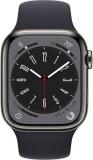 Apple Watch Series 8 [GPS + Cellular, 41mm] - Graphite Stainless Steel with Midnight Sport Band, S/M (Renewed)