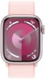 Apple Watch Series 9 [GPS + Cellular, 41mm] - Aluminum Case with Pink Sport Loop, One Size (Renewed)