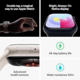Apple Watch Series 9 [GPS + Cellular, 45mm] - Pink Aluminum Case with Pink Sport Band, M/L (Renewed)