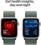 Apple Watch SE 2nd Gen (GPS, 40mm) - Starlight Case with Lake Green Sport Loop Band (Renewed)