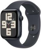 Apple Watch SE (2nd Gen) [GPS 44mm] Smartwatch with Midnight Aluminum Case with Midnight Sport Band M/L (Renewed)