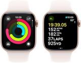 Apple Watch Series 10 [GPS, 42mm] - Rose Gold Aluminum Case with Light Blush Sport Band, S/M (Renewed)