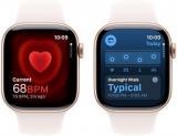 Apple Watch Series 10 [GPS, 42mm] - Rose Gold Aluminum Case with Light Blush Sport Band, S/M (Renewed)