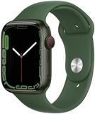 Apple Watch Series 7 (GPS + Cellular, 45MM) - Green Aluminum Case with Clover Sp...