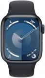 Apple Watch Series 9 [GPS + Cellular, 41mm] - Midnight Aluminum Case with Midnight Sport Band, M/L (Renewed)