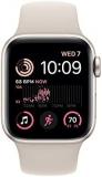Apple Watch SE (2nd Gen) [GPS 40mm] Smart Watch w/Starlight Aluminum Case & Starlight Sport Band - M/L. Fitness & Sleep Tracker, Crash Detection, Heart Rate Monitor, Retina Display, Water Resistant
