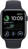 Apple Watch SE (2nd Gen) [GPS 44mm] Smart Watch w/Midnight Aluminum Case & Midnight Sport Band - M/L. Fitness & Sleep Tracker, Crash Detection, Heart Rate Monitor, Retina Display, Water Resistant