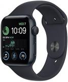 Apple Watch SE (2nd Gen) [GPS 44mm] Smart Watch w/Midnight Aluminum Case & Midnight Sport Band - M/L. Fitness & Sleep Tracker, Crash Detection, Heart Rate Monitor, Retina Display, Water Resistant