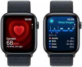 Apple Watch SE (2nd Gen) [GPS + Cellular, 44mm] - Midnight Aluminum Case with Midnight Sport Loop Band, M/L (Renewed)