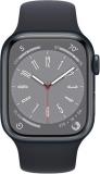 Apple Watch Series 8 [GPS, 41mm] - Midnight Aluminum Case with Midnight Sport Band, S/M (Renewed)