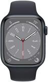Apple Watch Series 8 [GPS + Cellular, 45mm] - Midnight Aluminum Case with Midnight Sport Band, M/L (Renewed)
