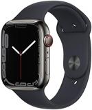 Apple Watch Series 7 (GPS + Cellular, 45MM) Graphite Stainless Steel Case with M...