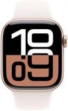 Apple Watch Series 10 [GPS 42mm case] Smartwatch with Rose Gold Aluminium Case with Light Blush Sport Band - S/M. Fitness Tracker, ECG App, Always-On Retina Display, Water Resistant