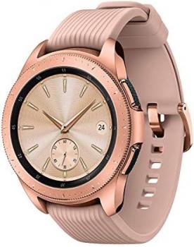 Samsung Galaxy Watch (42mm) Smartwatch (Bluetooth) Android/iOS Compatible, SM-R810, International Version (Rose Gold) (Renewed)