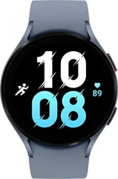 SAMSUNG Galaxy Watch 5 (44mm, WIFI + 4G LTE) 1.4'' Super AMOLED Smartwatch GPS Bluetooth w/ Advanced Sleep Coaching, Bioactive Sensor, Water Resistant R915U (Fast Charger Bundle, Sapphire) (Renewed)