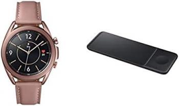 Samsung Galaxy Watch 3 (41mm, GPS, Bluetooth, Unlocked LTE) Smart Watch + Wireless Charger Trio