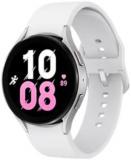 Samsung Galaxy Watch 5 (40mm, WiFi + 4G LTE) 1.4" Super AMOLED Smartwatch GPS Bluetooth w/Advanced Sleep Coaching, Bioactive Sensor, Water Resistant R915U (Generic Charger, Silver) (Renewed)