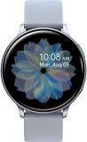 Samsung Galaxy Watch Active2 (Silicon Strap + Aluminum Bezel) Bluetooth - International (Cloud Silver, R820-44mm) (Renewed)