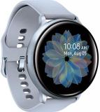 Samsung Galaxy Watch Active2 (Silicon Strap + Aluminum Bezel) Bluetooth - International (Cloud Silver, R820-44mm) (Renewed)