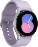 SAMSUNG Galaxy Watch 5 40mm Bluetooth Smartwatch w/Body, Health, Fitness and Sleep Tracker, Sapphire Crystal Glass, Enhanced GPS Tracking, US Version, Silver Bezel w/Purple Band (Renewed)