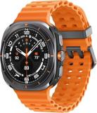SAMSUNG Watch 7 Ultra LTE Ai (47mm) SM-L705F Latino Version (Tmobile Mint Tello Global), Sleep Fitness Tracker, GPS (Titanium Gray/Orange Band)