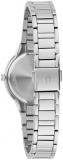 Bulova-Ladies' Crystal Stainless Steel Box Set with White Mother-of-Pearl Dial 3-Hand Quartz-Watch and Heart Crystal-Pendant-Necklace, 30mm Style: 96X162