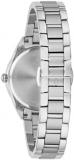 Bulova Ladies' Classic Sutton Stainless Steel 3-Hand Quartz Watch, Diamond Bezel with Blue Mother-of-Pearl Dial Style: 96R243