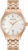 Bulova Ladies' Classic Diamond Dial Stainless Steel 3-Hand Calendar Date Quartz ...