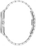 Bulova Men's Quartz Dress Classic Watch, Silver-Tone Stainless Steel Bracelet, Silver-White Dial, Calendar (Style: 96B481)