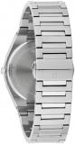 Bulova Men's Quartz Dress Classic Watch, Silver-Tone Stainless Steel Bracelet, Silver-White Dial, Calendar (Style: 96B481)