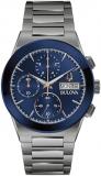 Bulova Men's Modern Millenia Chronograph 6-Hand Quartz Stainless Steel Watch, Da...