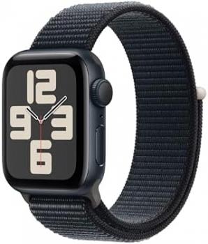 Apple Watch SE (2nd Gen) [GPS, 40mm] - Midnight Aluminum Case with Midnight Sport Loop, One Size (Renewed Premium)
